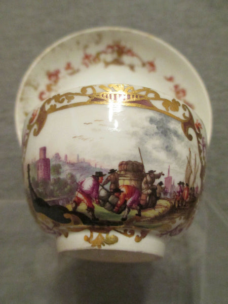 Meissen Porzellan Kauffahrtei und Kakiemon Teeschale und Untertasse 1735