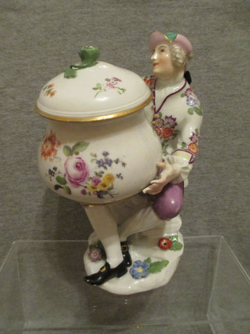 Figurine de confiserie héraldique en porcelaine de Meissen 1740 - 45