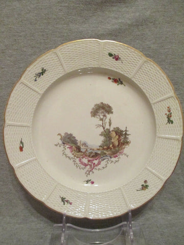 Assiette Scenice En Porcelaine De Ludwigsburg Des Années 1700 (2)