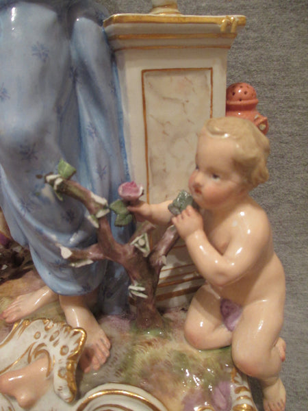 Meissen Emblematic of Senses Figures.