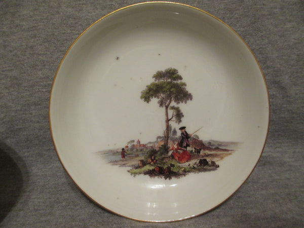 Meissen Teeschale und Untertasse, 1735. Herold (selten)