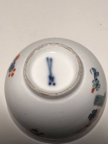 Bol à thé en gerbe de blé Kakiemon en porcelaine de Meissen 1730 - 1735 Drehers Marks