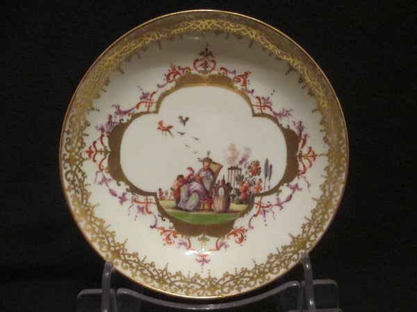 Meissen Chinoiserie Teeschale und Untertasse 1735. 