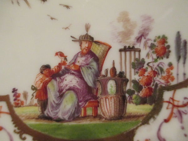 Meissen Chinoiserie Teeschale und Untertasse 1735. 