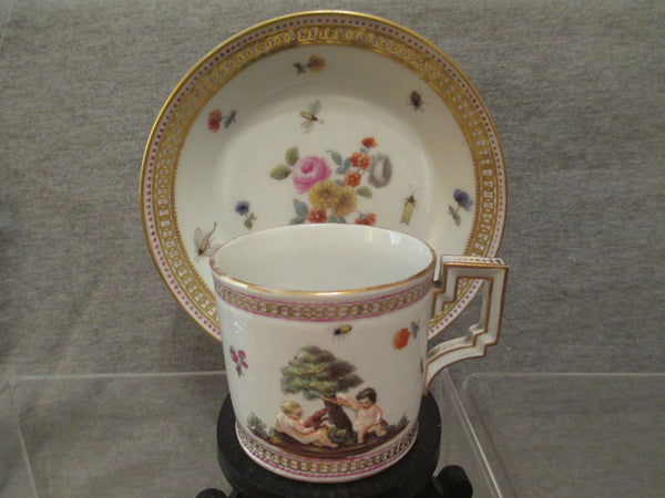 Furstenberg Coffee Can & Saucer 1700's