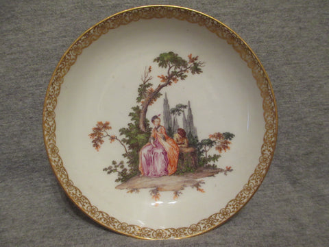 Meissen Courting Couples Saucer (No2) 1740's