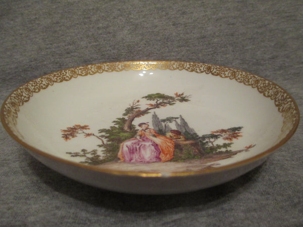 Meissen Courting Couples Soucoupe (No2) Années 1740