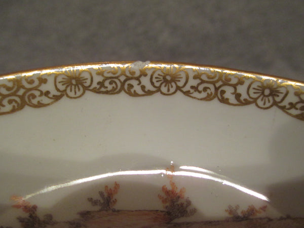 Meissen Untertasse für balzende Paare (Nr. 2), 1740er Jahre