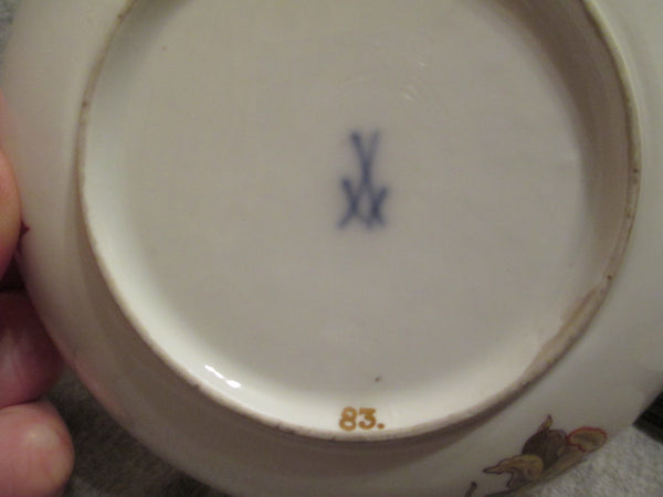 Meissen Untertasse für balzende Paare (Nr. 2), 1740er Jahre