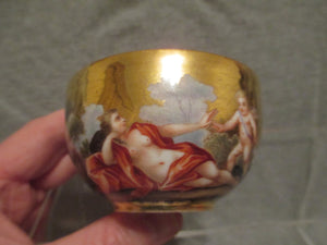 Meissen Gilt Putti Scene Cup Années 1700