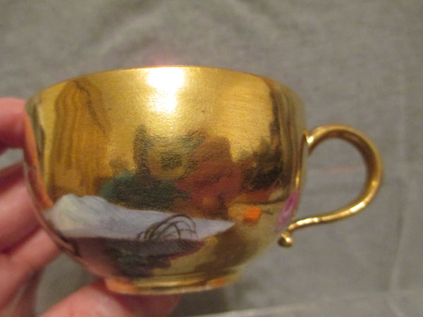 Meissen Gilt Putti Scene Cup 1700's