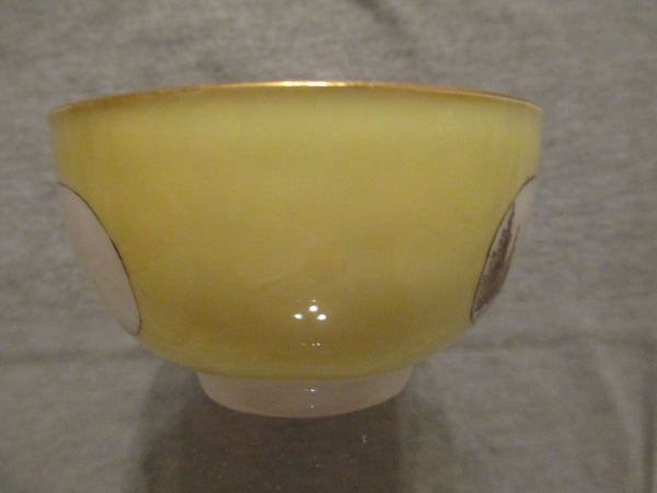 Meissen Yellow Scenic Tea Bowl 1735
