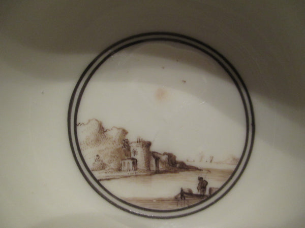 Meissen Yellow Scenic Tea Bowl 1735
