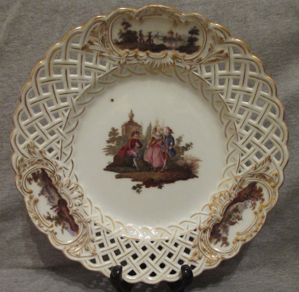 Assiette plate Meissen Scenic Breakthrough