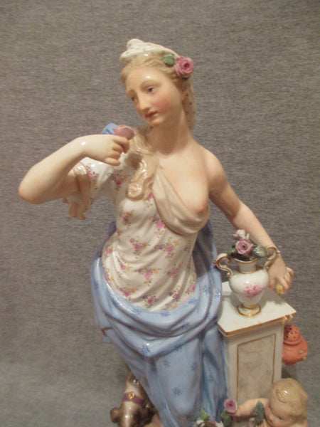 Meissen Emblematic of Senses Figures.