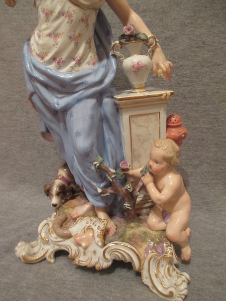 Meissen Emblematic of Senses Figures.