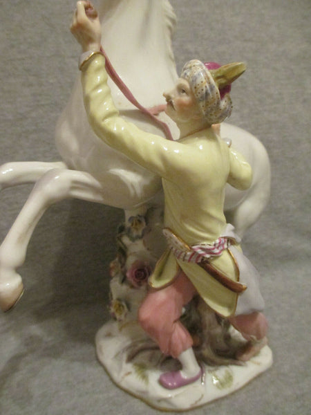 Dompteur de chevaux turc en porcelaine de Meissen, 1840