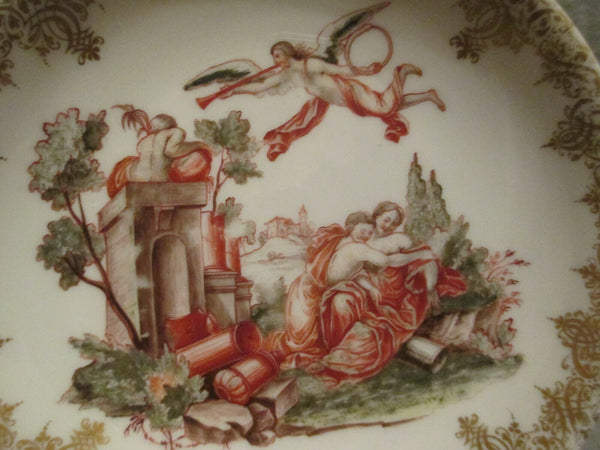 Soucoupe Fleur De Prunus Hausmaler En Porcelaine De Meissen 1730 