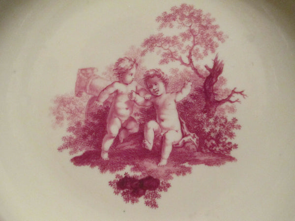 Meissen Porcelain Soup Plate with Putti, Dot Period. 1763-74 (No1)