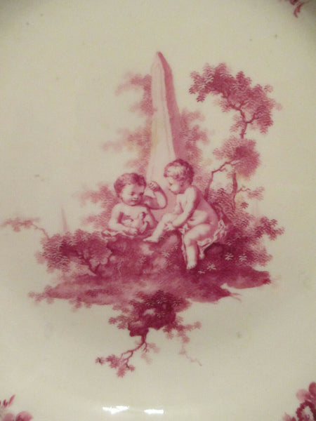 Meissen Porcelain Soup Plate with Putti, Dot Period. 1763-74 (No3)