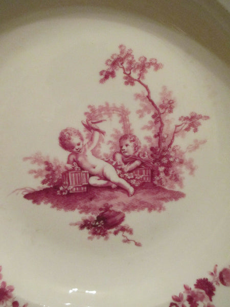 Meissen Porcelain Soup Plate with Putti, Dot Period. 1763-74 (No2)