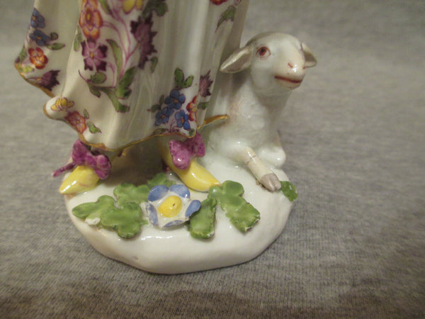 Figure Bergère En Porcelaine De Meissen 18ème