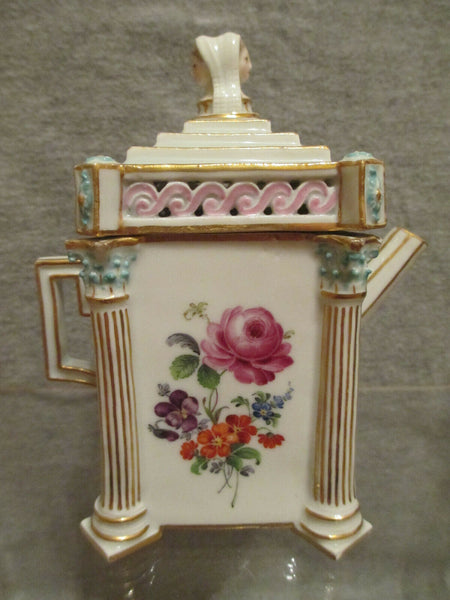 Meissen Porcelain Scenic Coffee Pot, 1880