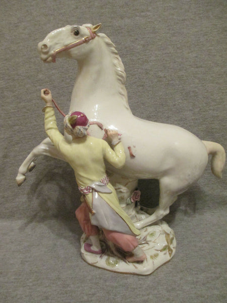 Dompteur de chevaux turc en porcelaine de Meissen, 1840