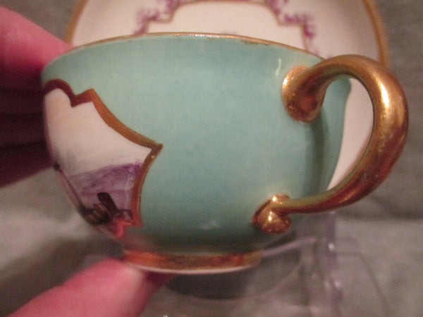 Tasse à thé et soucoupe Kauffahrtei en porcelaine de Meissen. 1730 (n°2)