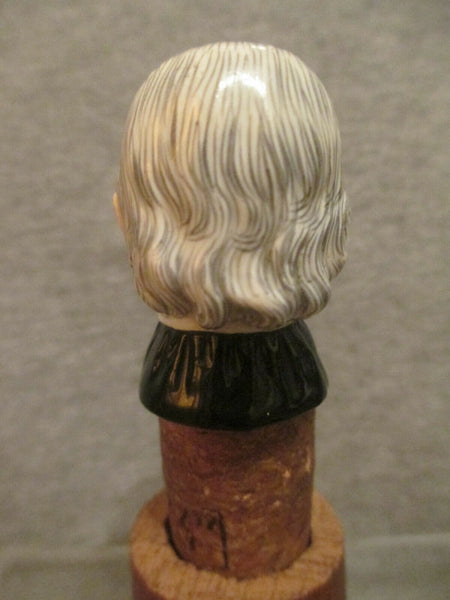 Meissen Porcelain Flaschenkorken / Bottle Stopper Minister, 19th C