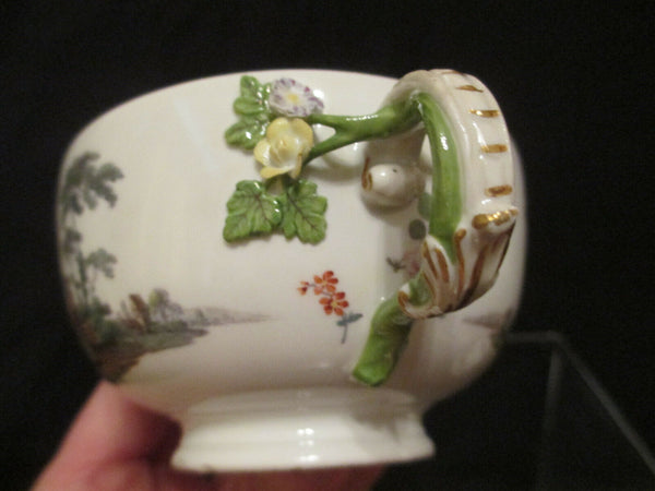 Meissen Porcelaine Ecuelle aux Scènes Tennier 1740. 