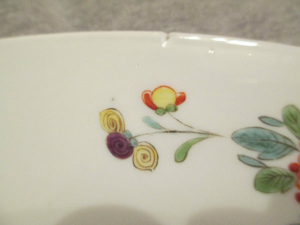 Plat en porcelaine de Meissen, armoiries du comte von Seydewitz vers 1735