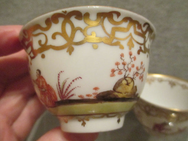 Meissen / Dresden Porcelain Chinoiserie Tea Bowl & Saucer. (No 2)