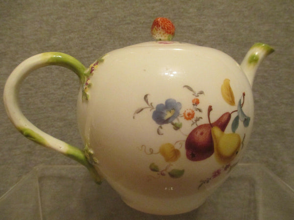 Meissen Porcelain Fruit and Floral Teapot, Academic Period 1763-74