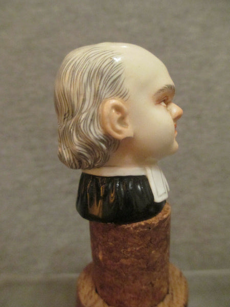 Flaschenkorken / Bouchon Ministre En Porcelaine De Meissen, 19ème Siècle