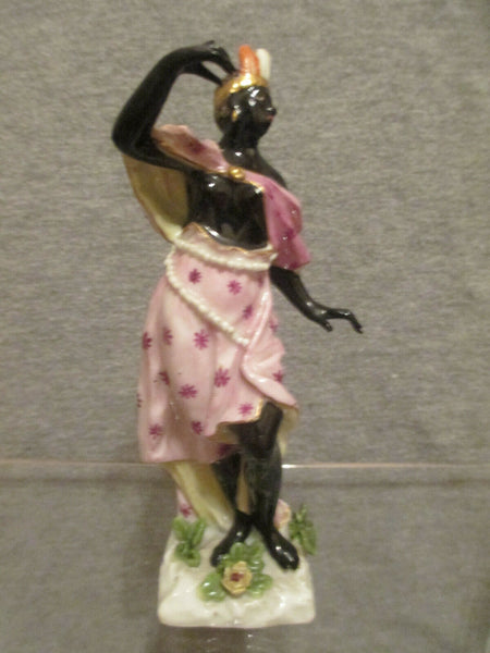 Figure allégorique en porcelaine de Meissen de « l'Amérique », 1745. 