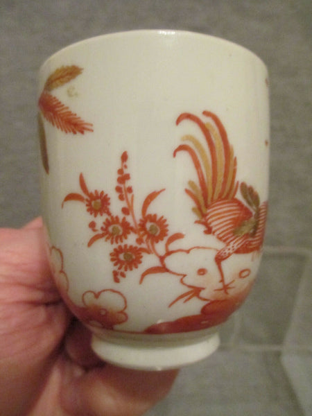 Tasse à café et soucoupe en porcelaine Doccia avec coq de combat, 1770-80 (n° 2)