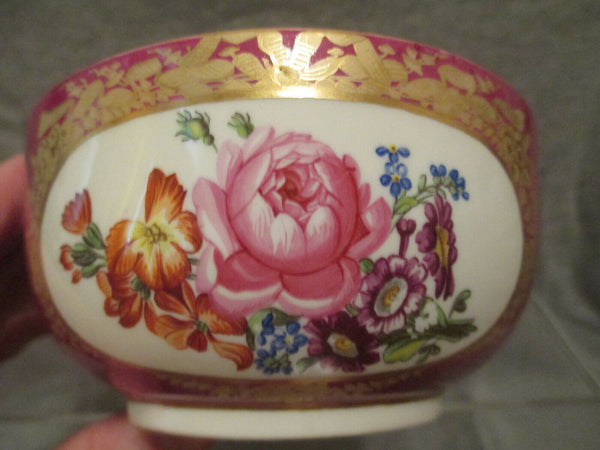 Meissen Marcolini Porcelain, Puce Lidded Pot (2)