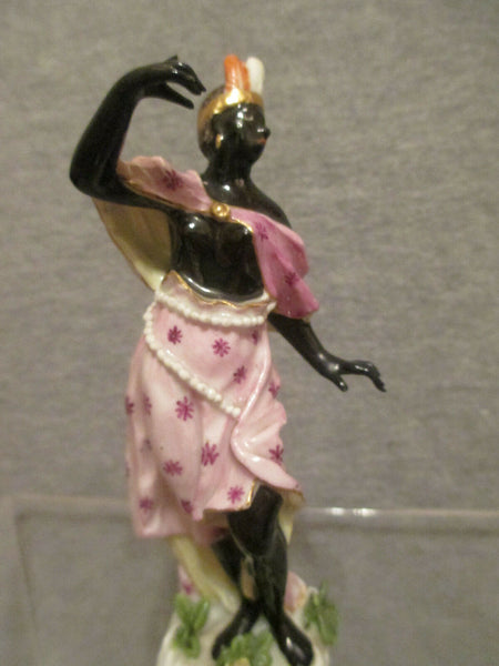 Figure allégorique en porcelaine de Meissen de « l'Amérique », 1745. 