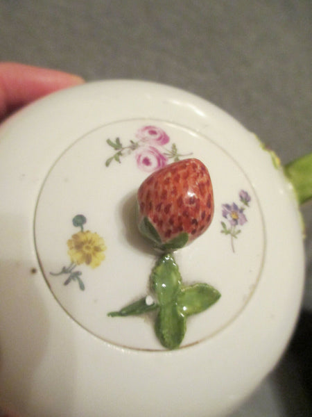 Meissen Porcelain Fruit and Floral Teapot, Academic Period 1763-74