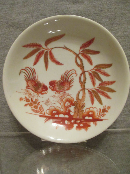 Tasse à café et soucoupe en porcelaine Doccia avec coq de combat, 1770-80 (n° 1)