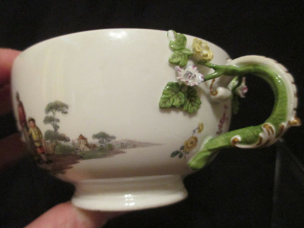 Meissen Porcelaine Ecuelle aux Scènes Tennier 1740. 