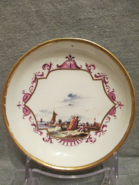 Meissener Porzellan Kauffahrtei Teetasse und Untertasse. 1730 (Nr. 8)