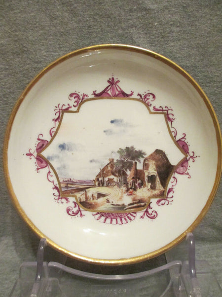 Tasse à thé et soucoupe Kauffahrtei en porcelaine de Meissen. 1730 (n°2)