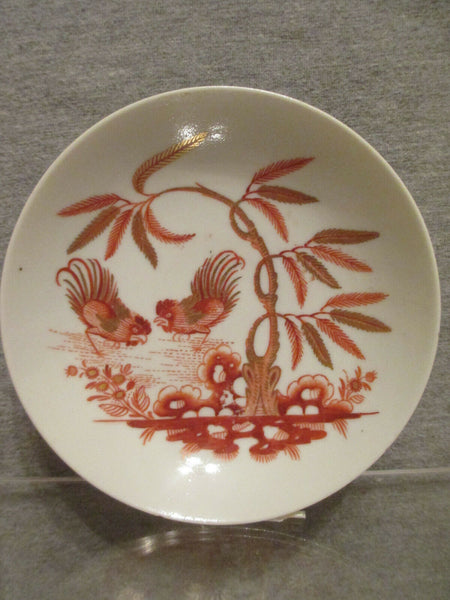 Doccia Porcelain Coffee Cup and Saucer with Fighting Cock, 1770-80 (No 3)