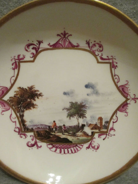 Meissener Porzellan Kauffahrtei Teetasse und Untertasse. 1730 (Nr. 1)