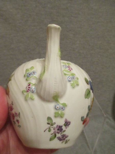 Meissen Porcelain Fruit and Floral Teapot Early 1700's Drehers Mark