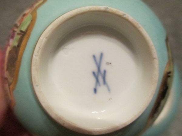 Tasse à thé et soucoupe Kauffahrtei en porcelaine de Meissen. 1730 (n°1)