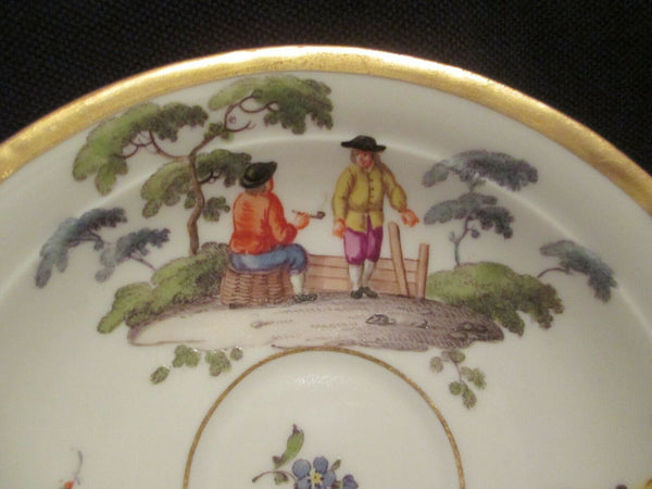 Soucoupe Tenniers En Porcelaine De Meissen (1) 