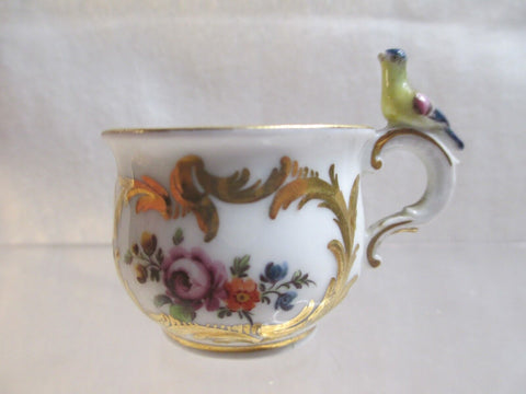 Vienna Porcelain Ornithological Cup with Bird Handle (No2)